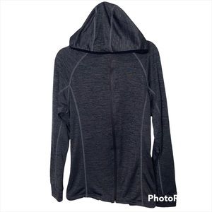 Outdoor Life Athletic Marled Gray Zip Up Hoodie Sweater Size Small
